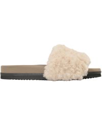Roam - Cloud Shearling Slider - Lyst