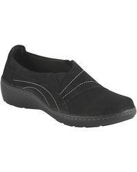 Clarks - Cora Edge Leather Lifestyle Slip-on Sneakers - Lyst