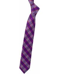 Robert Talbott - Houndstooth Plaid Woven Silk Tie - Lyst