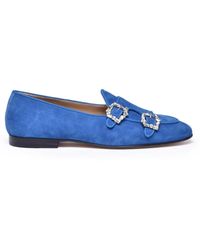 EDHÈN - Suede Leather Loafers - Lyst