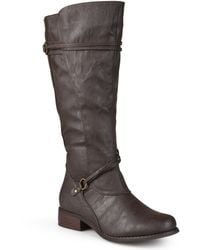 Journee Collection - Collection Extra Wide Calf Harley Boot - Lyst