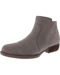 Born - Rani Suede Block Heel Ankle Boots - Lyst