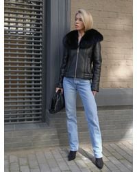 Alaska® Outerwear - Genuine Shearling Lamb Leather Jacket - Lyst