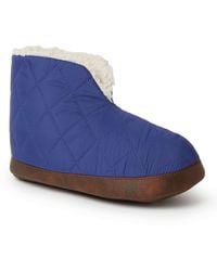 Dearfoams - Quilted Nylon Warm Up Bootie House Slipper - Lyst