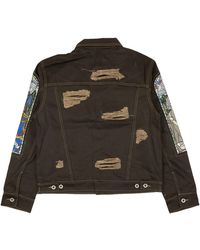 Who Decides War - X Barriers Ny Monument Denim Jacket - Coal - Lyst