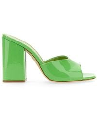 Paris Texas - Anja Open-Toe Patent Leather Mules - Lyst