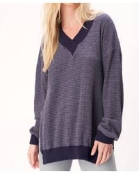 Project Social T - Brb Cozy Thermal V-Neck Longsleeve Top - Lyst