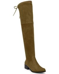 Charles David - Gammon Faux Suede Pull On Over-the-knee Boots - Lyst