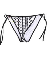 DSquared² - ² Nylon Logo Print Bikini Bottom Swimwear - Lyst