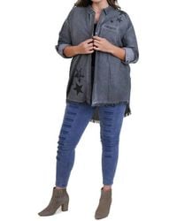 Umgee - Frayed Button Up Shirt - Lyst