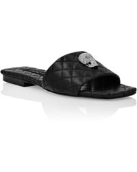 Philipp Plein - Sandals Flat Crystal Skull - Lyst