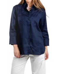 Hinson Wu - Long Sleeve Embroidered Margot Top - Lyst