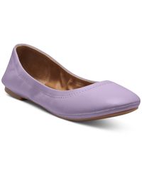 Lucky Brand - Emmie Leather Round-toe Ballet Flats - Lyst