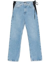 Mugler - Light Straight-Leg Jeans - Lyst