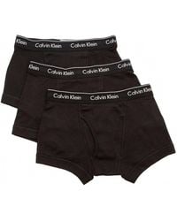 Calvin Klein - Cotton Classic Fit 3-Pack Trunk Boxer Briefs - Lyst