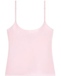 Courreges - Cropped Tank Top With Adjustable Spaghetti Straps - Lyst