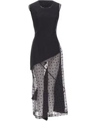 Comme des Garçons - Vintage Comme Des Garcons 1997 Sheer Polka Dot Panel Asymmetric Dress - Lyst