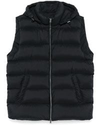 Herno - Quilted Puffer Vest With High Collar - Lyst