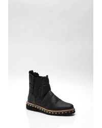 Free People Atlas Chelsea Boot in Black | Lyst