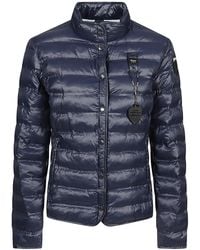 Blauer - Moon Light Puffer Jacket With Stand-Up Collar And Zippered Pockets - Lyst