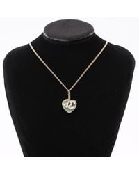 Chanel - Logo Heart Necklace Base Metal - Lyst