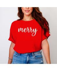 Simply Sage Market - Embroidered Merry Cursive - Lyst