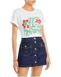 Mother - The Rowdy Graphic Cotton Blouse - Lyst