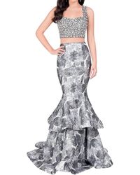 Terani - Two-Piece Sparkling Beaded Prom Dress - Lyst