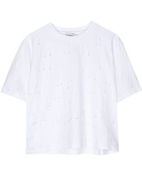 Jonathan Simkhai - Amaru String-Embellished T-Shirt - Lyst