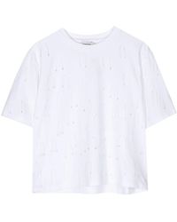 Jonathan Simkhai - Amaru String-Embellished T-Shirt - Lyst