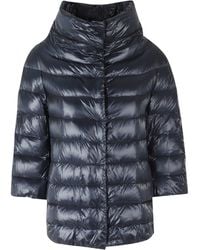 Herno - Aminta High Collar Quilted Polyamide Down Jacket - Lyst
