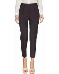 Piazza Sempione - Wool Straight Leg Ankle Crop Pant - Lyst