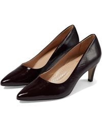 Marc Joseph New York - Trinity Pl Pumps Wine Patent Leather Heel Rhs589 - Lyst