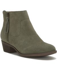 Lucky Brand - Blandre Leather Booties Ankle Boots - Lyst