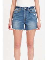 DAZE - Bottom Line Denim Shorts - Lyst