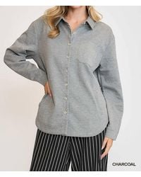 Umgee - Oversized Shirt Jacket - Lyst