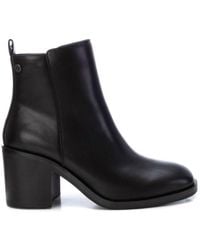 Xti - Block Heel Booties - Lyst