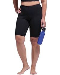 On The Plus Side - Plus Size Solid Cotton Lycra Bike Shorts - Lyst