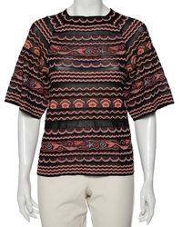 Missoni - Multicolored Wave Patterned Lurex Knit Top - Lyst