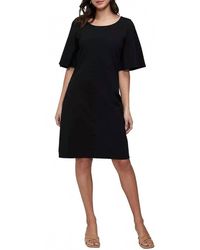Three Dots - Dots Boat Neck Dress - Lyst