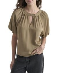 DKNY - Bubble Sleeve Top - Lyst