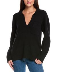 Splendid - Kristen Wool & Silk-Blend Polo Sweater - Lyst