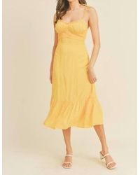 Lush - Just The Way You Are Tuscan Swiss Dot Tie Strap Midi Dress - Lyst