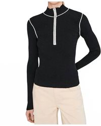 Sanctuary - Sporty Rib Zip Up Top - Lyst