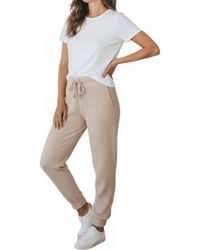 Pol - Cozy Textured Jogger Pants - Lyst