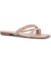 New York & Company - Flat Slip On Slide Sandals - Lyst