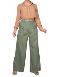 Shop Iris Basic - Pintuck Woven Wide Leg Pants - Lyst