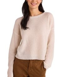 Bella Dahl - Drop Shoulder Cashmere & Silk-Blend Sweater - Lyst