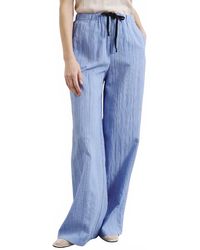 Pomandère - Striped Technical Viscose Trousers - Lyst