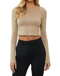 Cuts - Tomboy Long Sleeve Cropped Top - Lyst